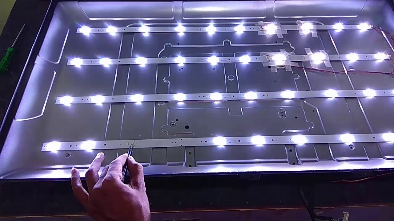 LED aydınlatma ve TV panel yapısı